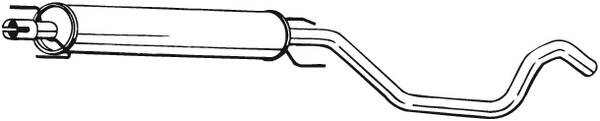 Bosal 285-423 MittelschalldÄMpfer FÜR Opel Vauxhall-image