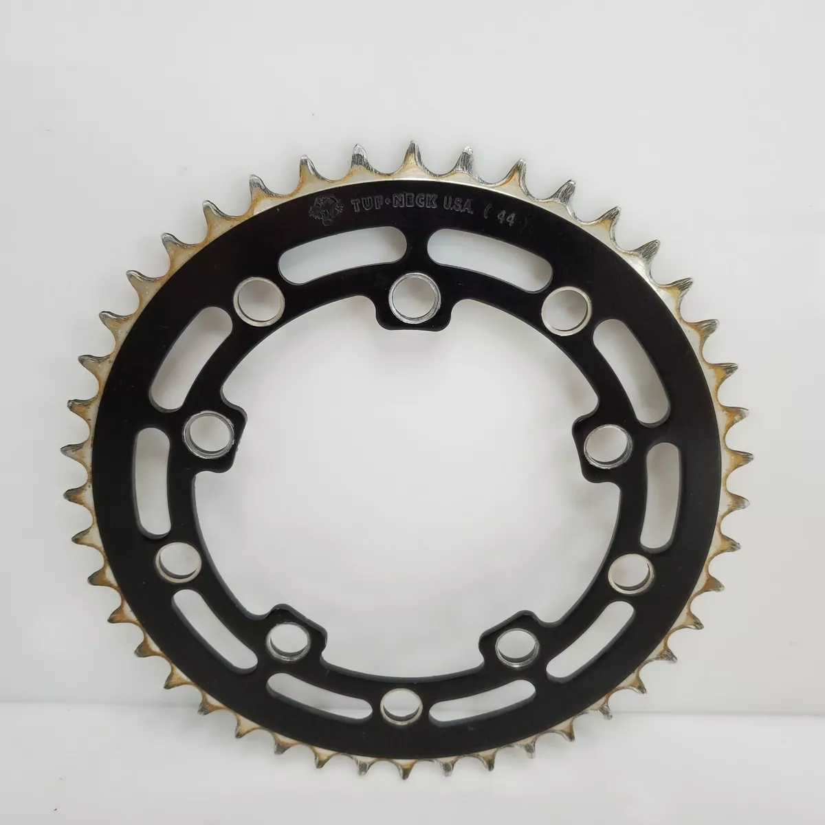 Rare Vintage Tuf Neck BMX 44t Chainring Black Tiger USA