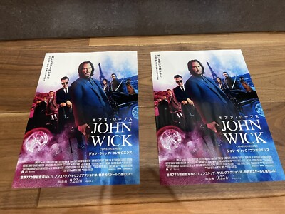 John Wick: Chapter 4 (2023) Chirashi/Mini-Posters/Flyers 2set keanu reeves