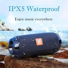 Bluetooth Wireless Portable Speaker Waterproof Stereo Bass USB TF FM Radio