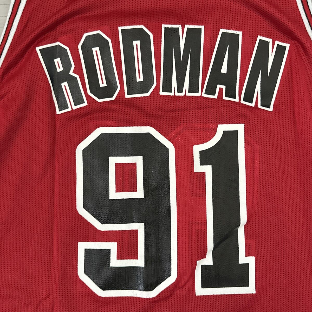 Vintage 90s NBA champion Chicago Bulls Dennis Rodman #91 Vintage 90s NBA champion Chicago Bulls Dennis Rodman #91