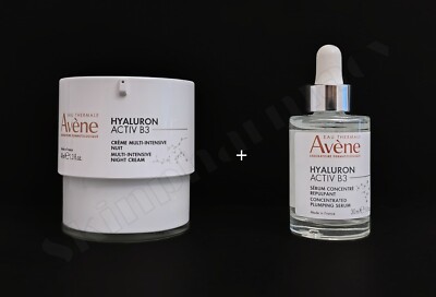Avene Hyaluron Activ B3 Night Cream 40ml + B3 Concentrated Plumping Serum 30ml