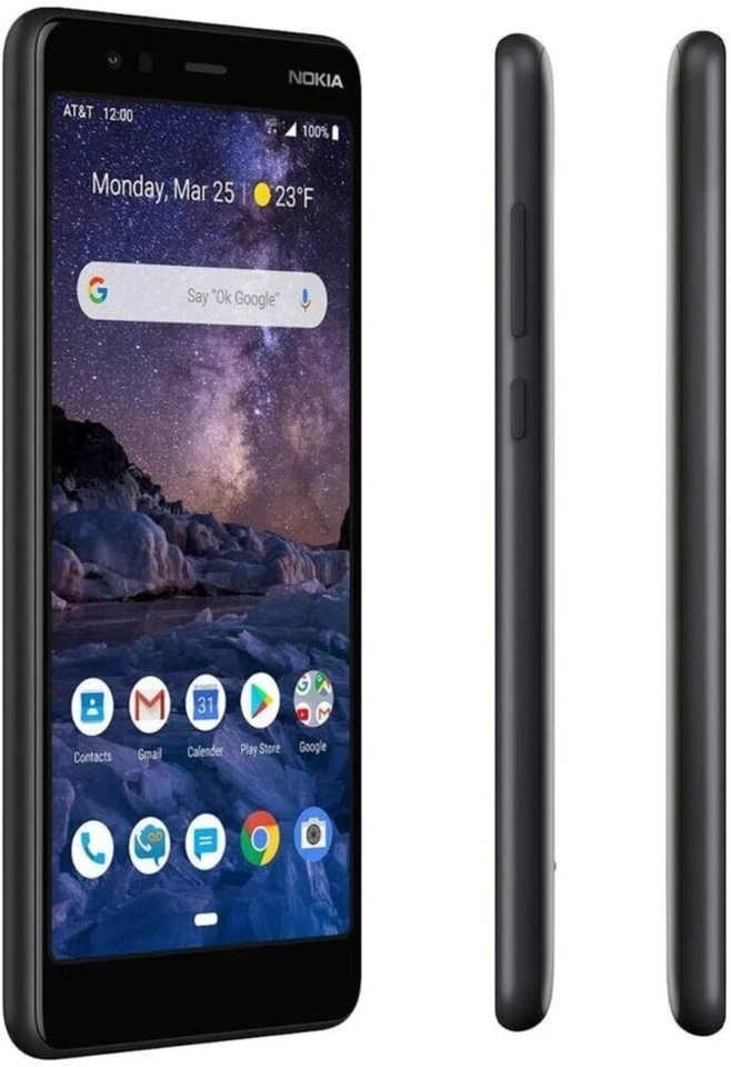 Nokia 3.1 Original Unlocked Dual SIM 4G LTE 16GB ROM 2GB RAM 8MP Android Phone - Immagine 4 di 4