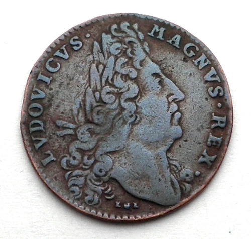 FRANCE LOUIS XIV 1688 Token 25mm 4.2g Bronze. NN8.4