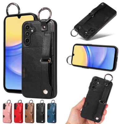 For Samsung A15 A35 A55 A14 A34 A54 A13 A23 Ring Stand Wallet Leather Case Cover