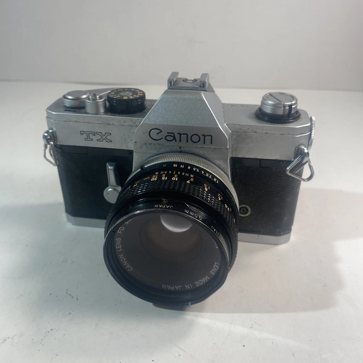 Vintage Canon TX Camera With Canon FD 50mm 1 1.8 S.C. Lens