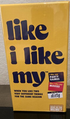 LIKE I LIKE MY adult game NEW IN SEALED BOX from creators of what do you meme