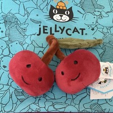 Genuine Jellycat Fabulous Fruit Cherry, new with tags and dust bag.