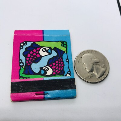 PISCES ZODIAC SIGN VINTAGE MATCHBOOK ALMOST EMPTY USED MAGNETIC STRANGE
