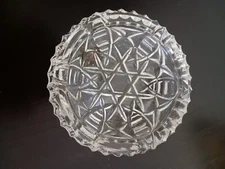 Cigarette Ashtray Vintage Heavy Glass