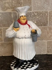 chef kitchen/Restaurant decor Adorable Chef Figurine  French Chef Figurine