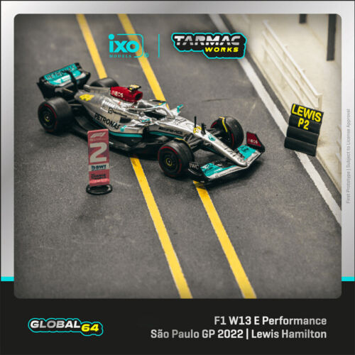 Tarmac Works 1:64 F1 W13 E Performance Sao Paulo Grand 2022 Car - 第 1/2 張圖片