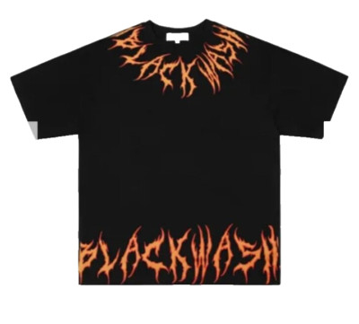 Vintage Vancarhell Graphic Print Flame Short Sleeve Oversize T Shirt