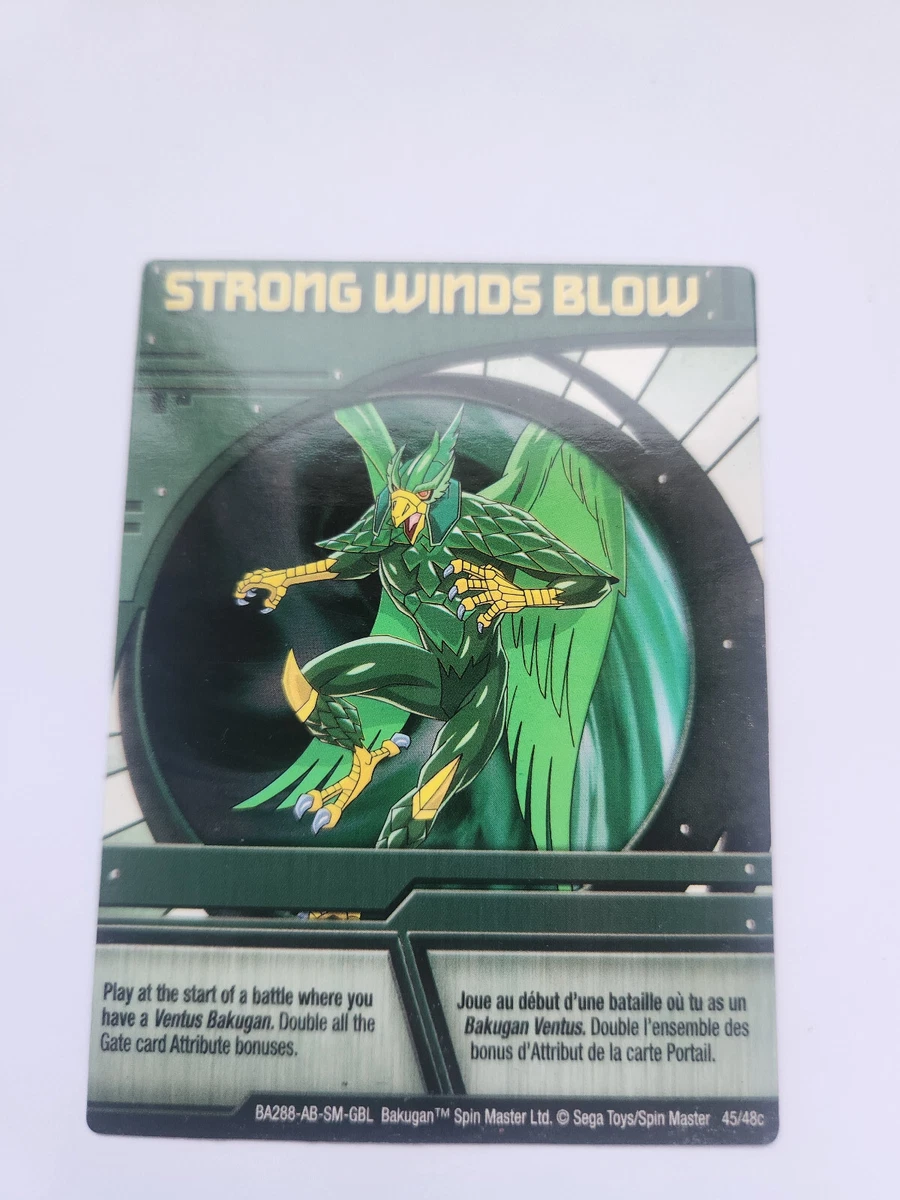 Bakugan STRONG WINDS BLOW Ability Card Battle Brawlers 45/48c