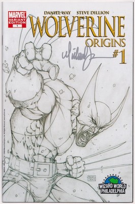 WOLVERINE ORIGINS #1 WIZARD SKETCH VARIANT SIGNED MICHAEL TURNER JAY COA MARVEL