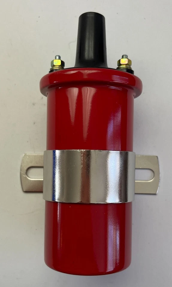 CHEVY 327 350 SMALL CAP HEI DISTRIBUTOR + RED COIL + 8.5mm WIRES UNDER EXHAUST - Image 3 of 4