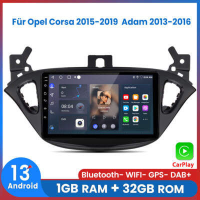 Für Opel Corsa 2015-2019 Adam 2013-2016 Carplay Android13 Autoradio GPS NAVI DAB