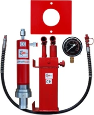 Werkstattpresse Satz 20T Hydraulikpumpe Doppelantrieb + Zylinder + Montageplatte