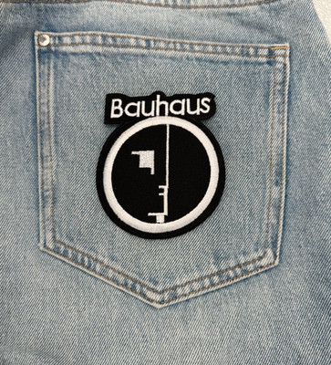 Bauhaus Band Patch | 4 inches x 4 inches | Embroidered Sew-On | English Band