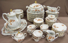 Mitterteich Bavaria "NORWAY ROSE" Dinnerware, Gold Trim, PER PIECE -Your Choice 