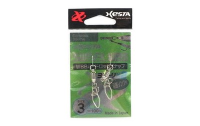 Xesta WBB Hard Lock Snap Plus Ring Size 3 100 lb , 2 Pieces (4585)