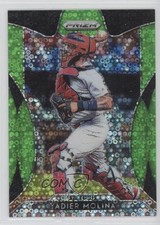 2019 Panini Prizm Lime Green Donut Circle Prizm 50/199 Yadier Molina #8 o7m