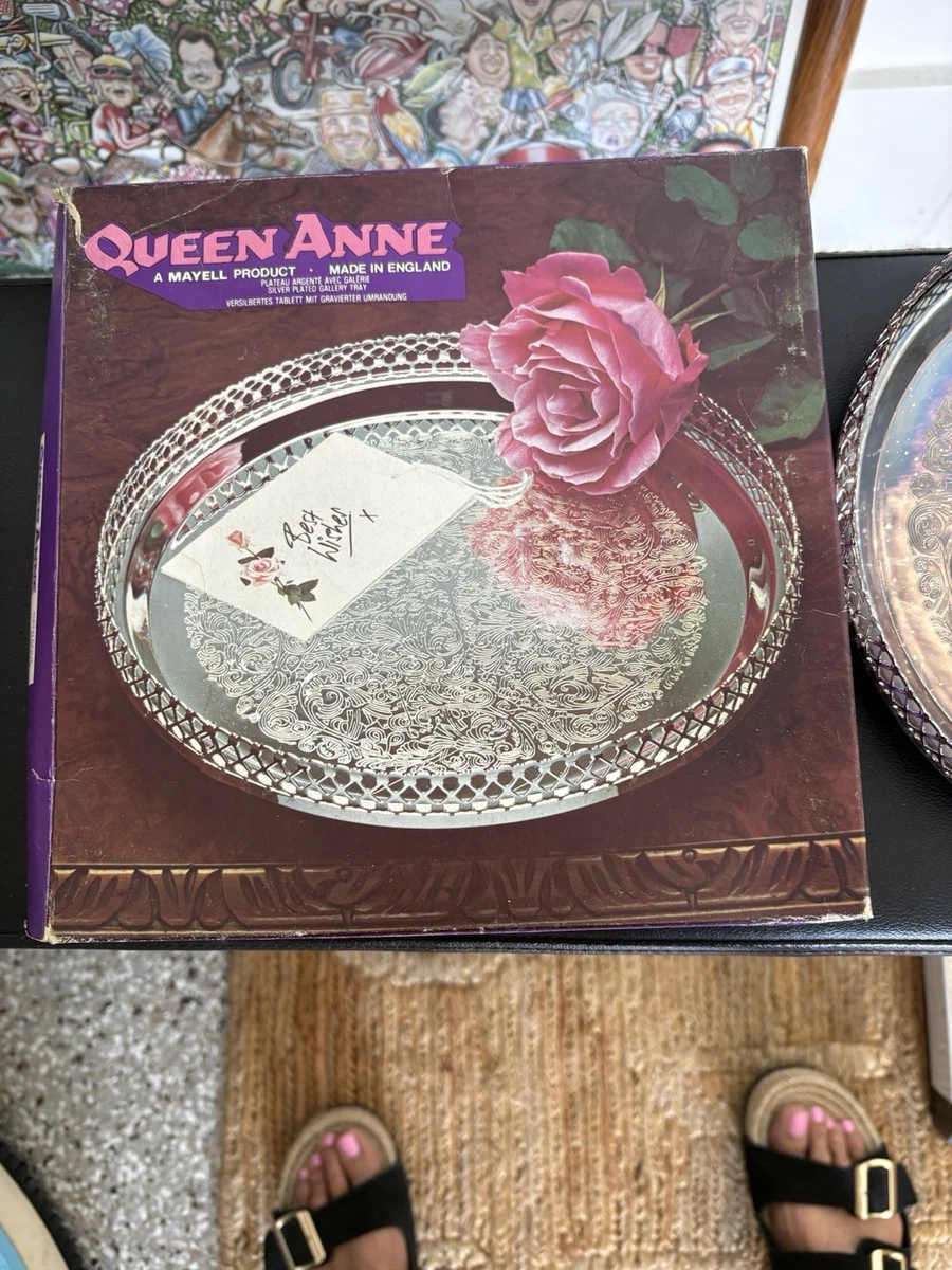 Queen Anne Antique US Silver-Plated Platters & Trays for sale | eBay