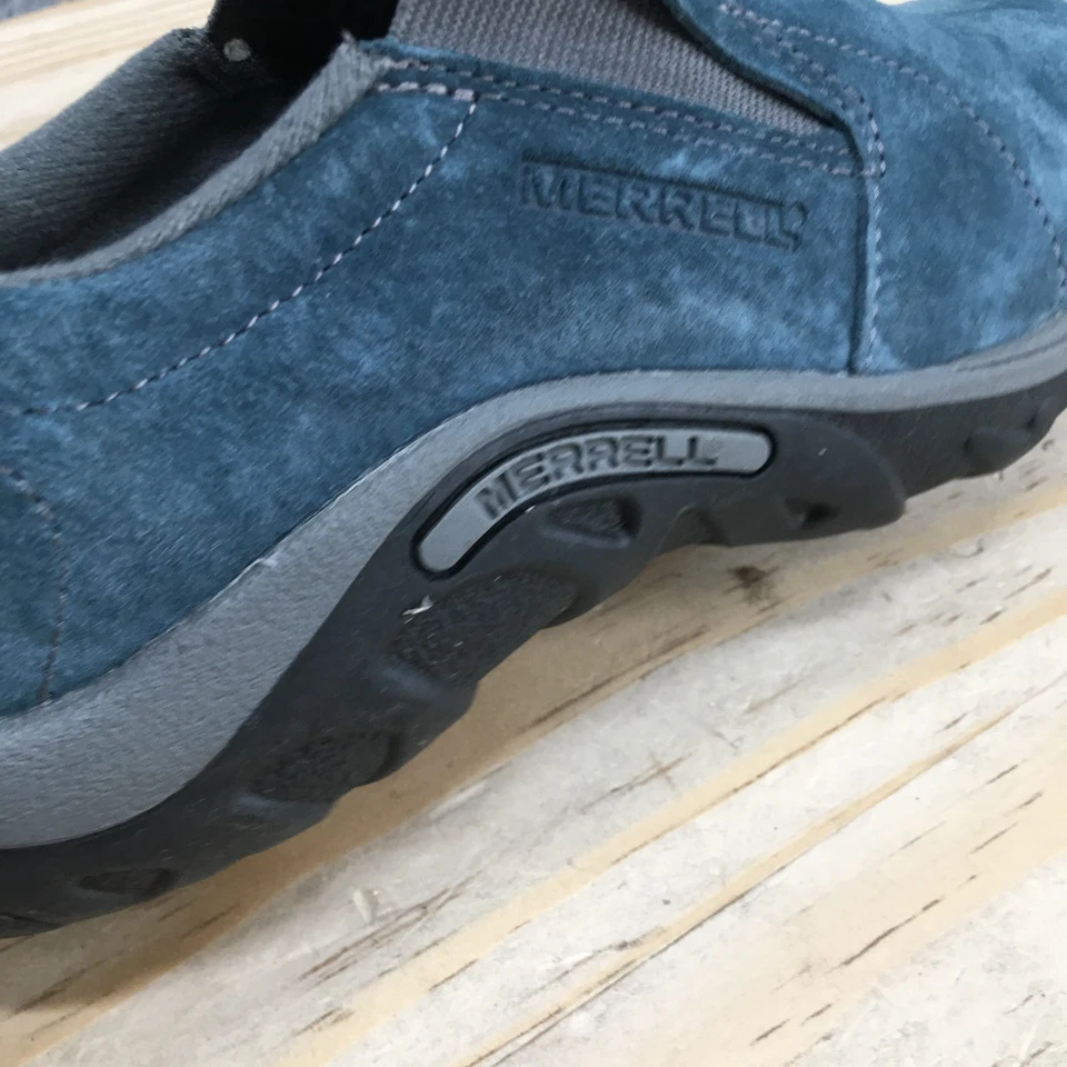 Merrell 鞋 儿童 3 M 丛林 Moc 一脚蹬 蓝色皮革 休闲 舒适 低 J95637 — 第 4/4 张图片