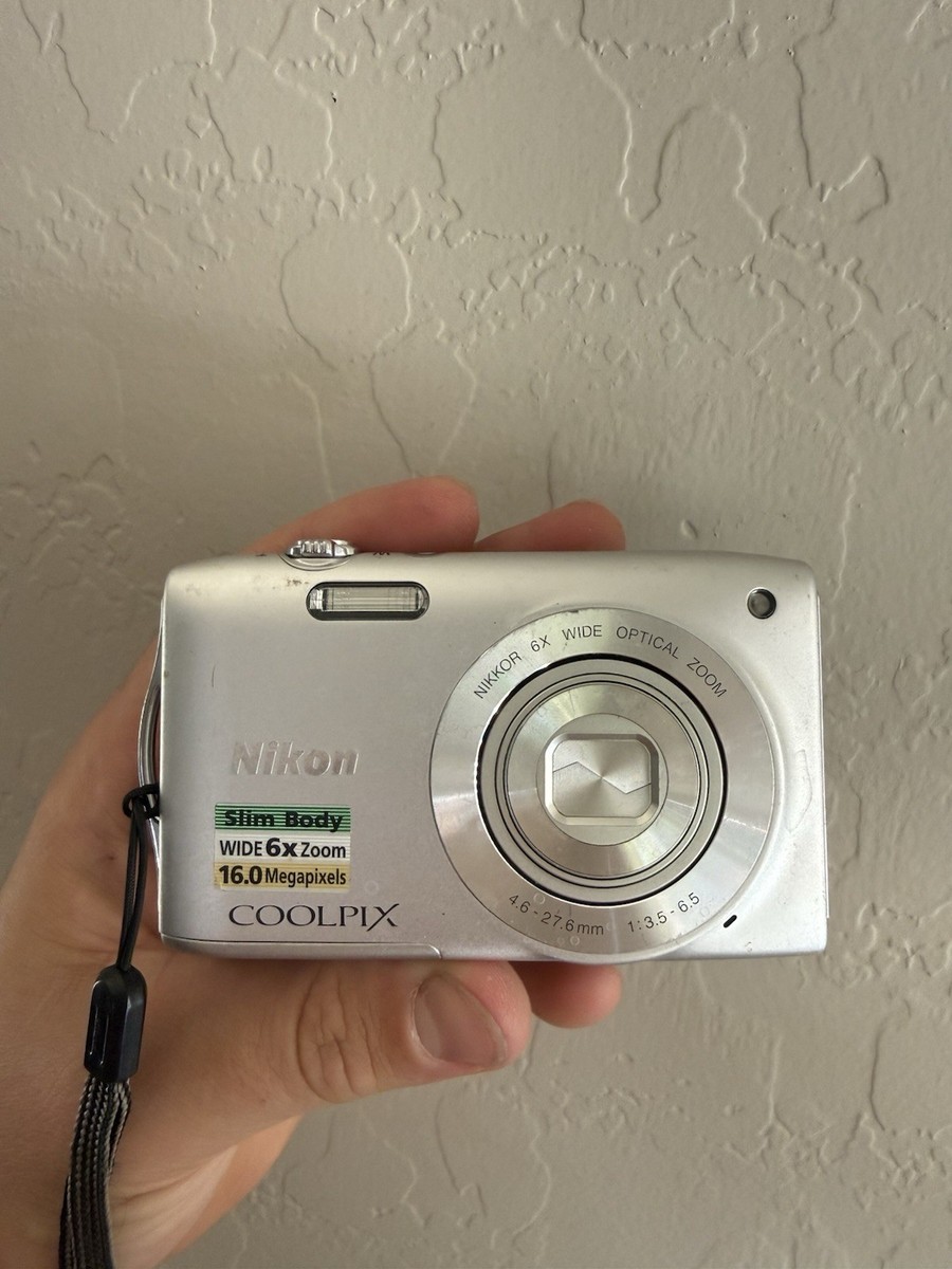 Nikon COOLPIX S3200 16.0MP Digital Camera Silver Works Tested | eBay