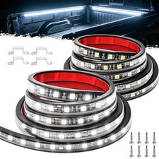 60" White LED Truck Bed Light Strip Kit, 180 LEDs Waterproof Silicone with