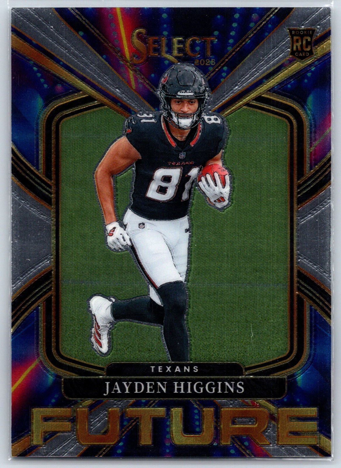 2025 Panini Select JAYDEN HIGGINS Select Future Rookie (RC) #7 - TEXANS