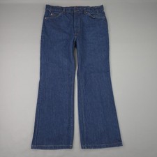 Vintage Levi's 517 Jeans Mens 38x30 Fits 36X28 Blue Bootcut Orange Tab USA 80s