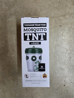 Tougher Than Tom Mosquito TNT 4 Pack with Extra Bait Attracts & Traps Mosquitoes