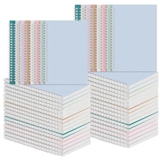 48 Pack A5 Spiral Notebooks College Ruled Spiral Notebooks Bulk Inches Lined ...