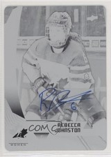 2019 Team Canada Juniors Printing Plate Black 1/1 Rebecca Johnston #40 Auto 1tr