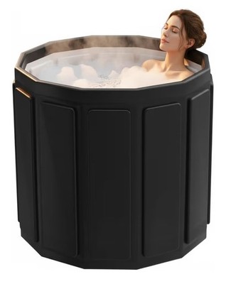 Portable Foldable Bathtub Adult Ice Bath Hot Spa Tub Collapsible New