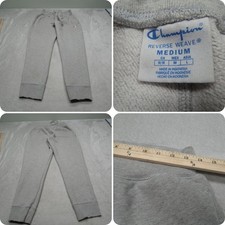 Champion Sweat Pants Women Medium Gray Athletic Reverse Weave Joggers 27x29 READ