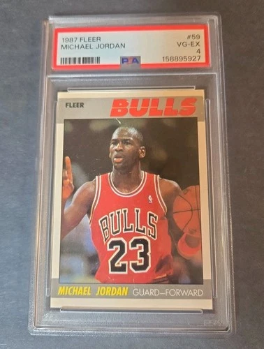 1987-88 Fleer Michael Jordan #59 PSA 4 Centered New Slab Chicago Bulls GOAT