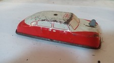 Vintage Fire Chief Tin Car 4 INCH LONG