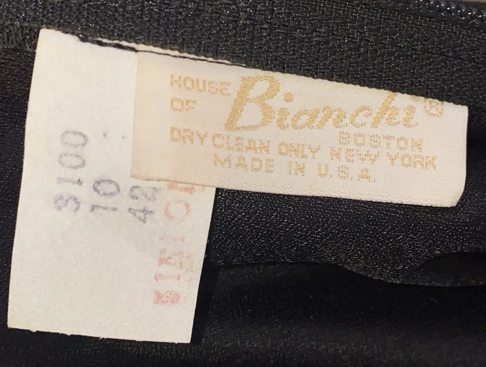 Vtg House Of Bianchi Sz M Womens Black Lace Off The Shoulder Grunge Goth Dress - Image 3 of 4