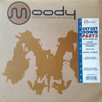 12'' PAUL JOHNSON Get Get Down (Remixe MDR9624B1 Moody Record US