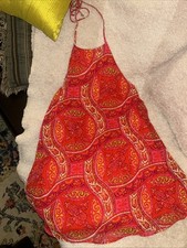 Show Me Your Mumu Women’s Dress Katy Halter in Pink Colada Lined Colorful Small