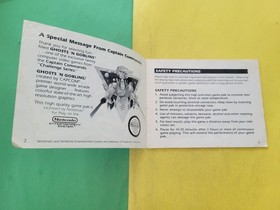 ghosts N goblins nes manual