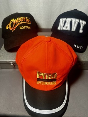 CHEERS   NAVY   PYRO   NEW Adjustable Baseball Hat Trio