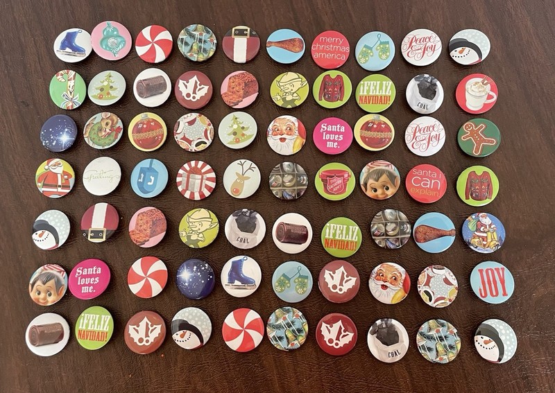 JC Penney's Christmas Flare Pinbacks BLACK FRIDAY PROMO JCP Giveaway