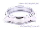 Ø47,5mm STEEL 316L CASE for INSERTING pocket watch movement Omega Zenith etc