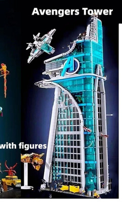 76269 MOC Avengers Tower Building Blocks with 31 Figures Marvel 5201pcs Generic