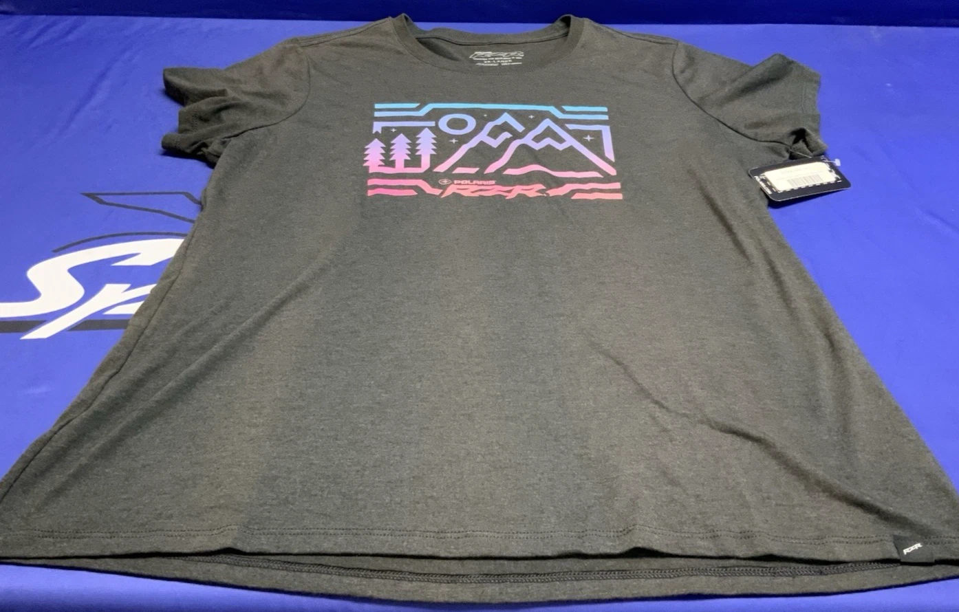 Polaris Women's RZR Scenic Black Frost Tee 2XL 286071412