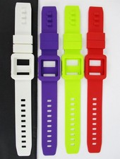 Lot of 4 Colors Silicone Watch Band Wrist Strap Skin Cover Apple iPod Nano 6th