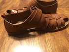 russell bromley Brown Woven Leather Fisherman Shoes/ Sandals Size US 12- EU46 — photo 4
